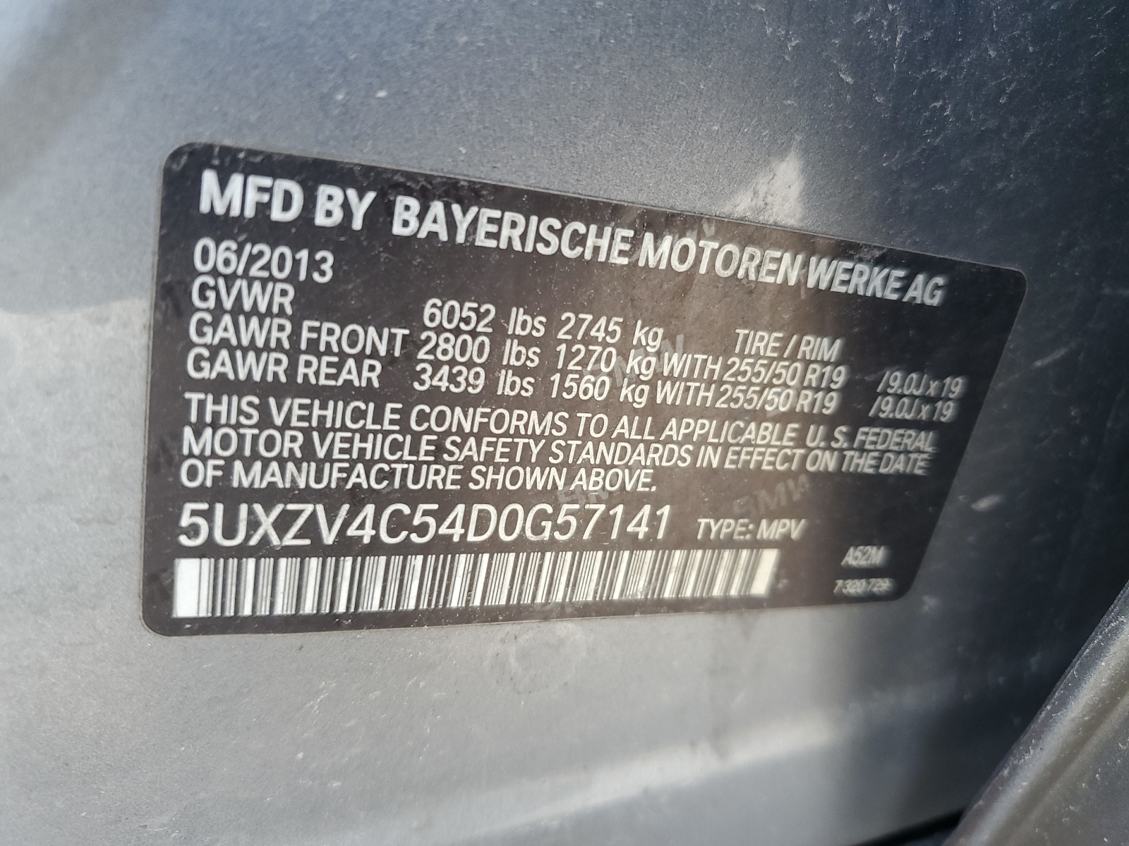 5UXZV4C54D0G57141 2013 BMW X5 xDrive35I