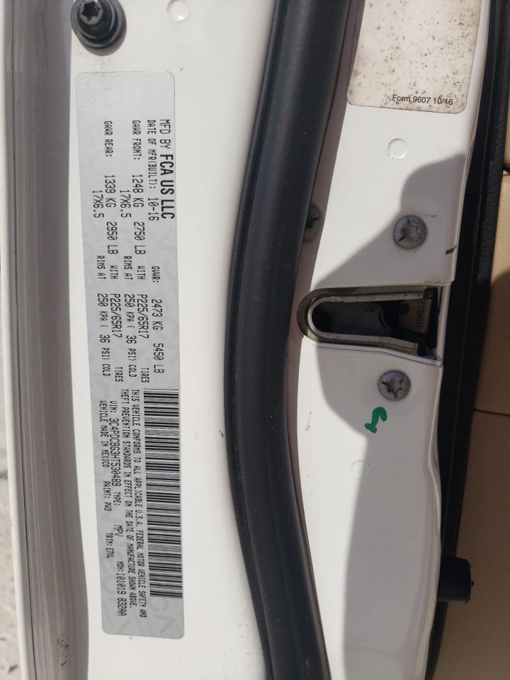 2017 Dodge Journey Sxt VIN: 3C4PDCBG3HT530489 Lot: 65069714