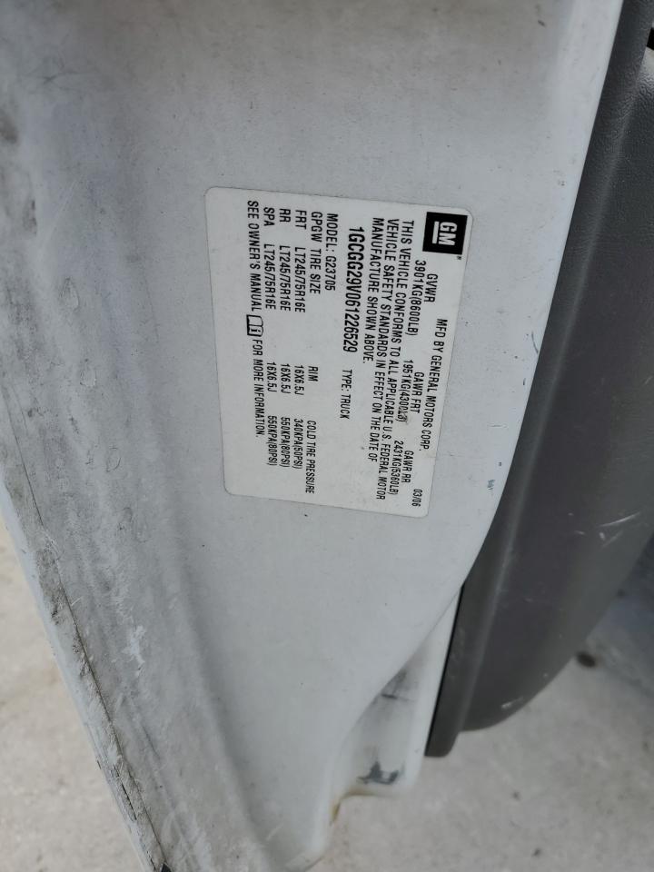 2006 Chevrolet Express G2500 VIN: 1GCGG29V061226529 Lot: 64632574