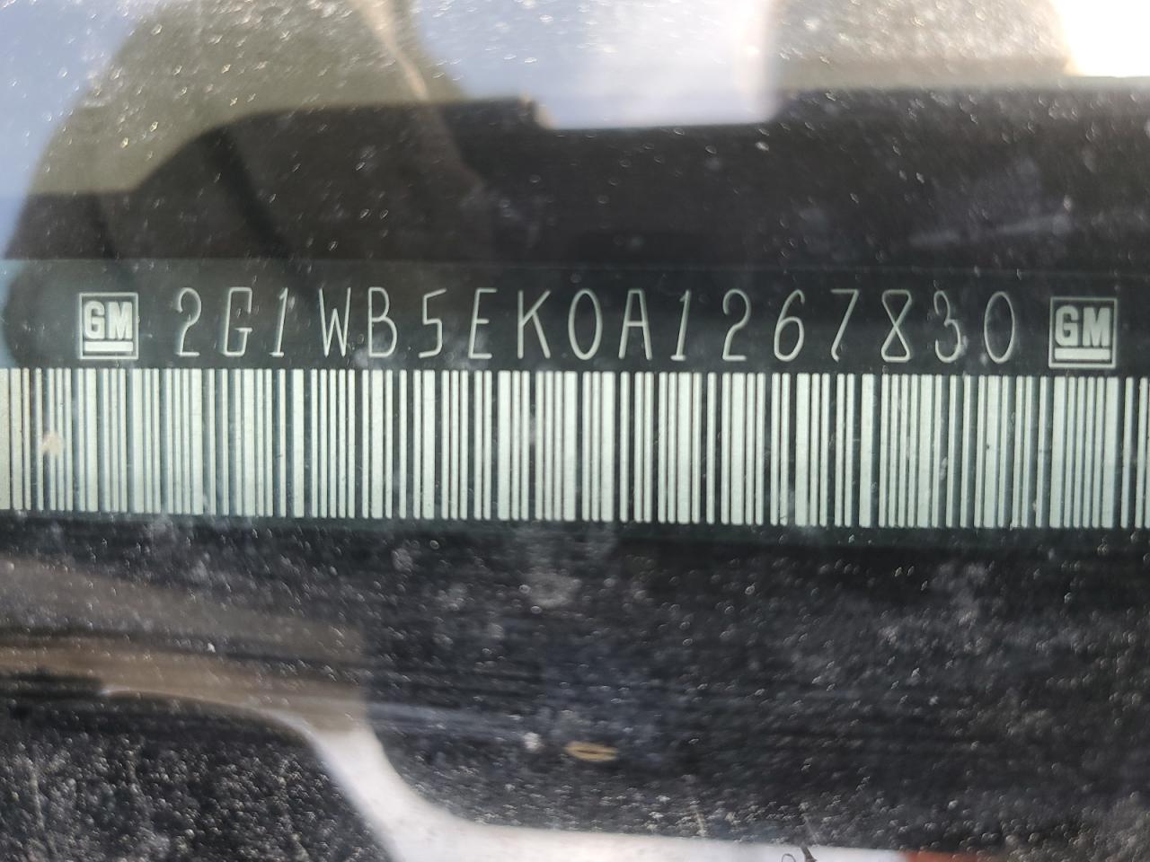 2010 Chevrolet Impala Lt VIN: 2G1WB5EK0A1267830 Lot: 61898274