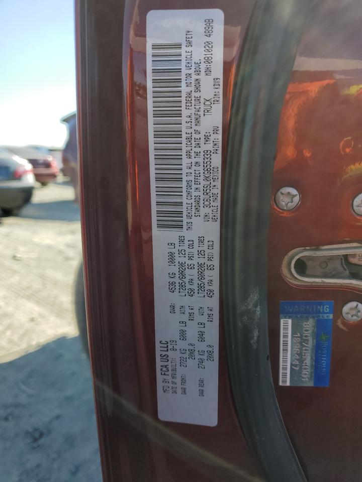 2019 Ram 2500 Limited VIN: 3C6UR5SL0KG655339 Lot: 62681104