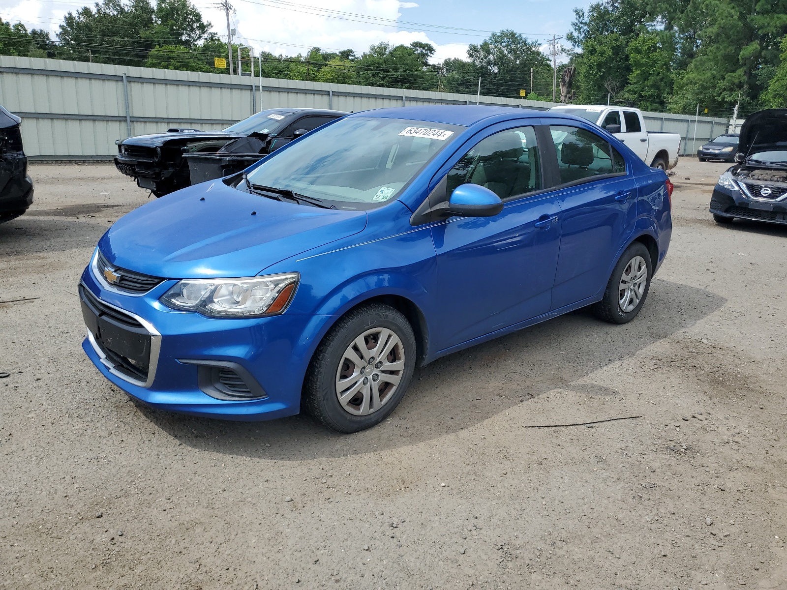 2017 Chevrolet Sonic Ls vin: 1G1JB5SH0H4151190