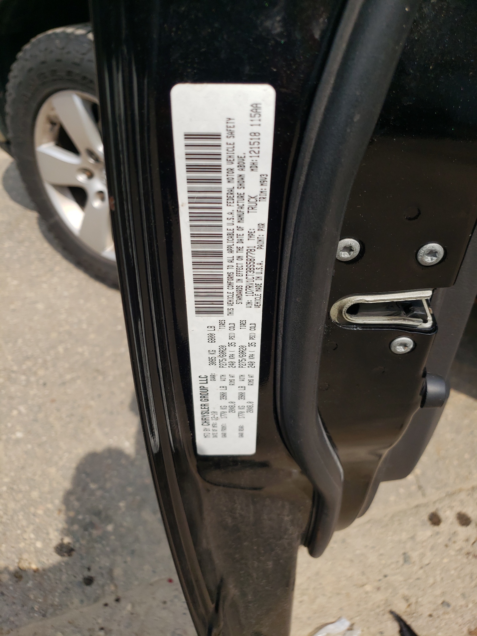 1D7RV1CT3BS587781 2011 Dodge Ram 1500