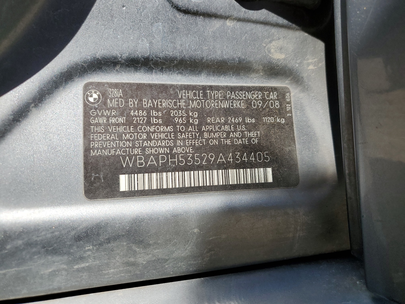 WBAPH53529A434405 2009 BMW 328 I Sulev