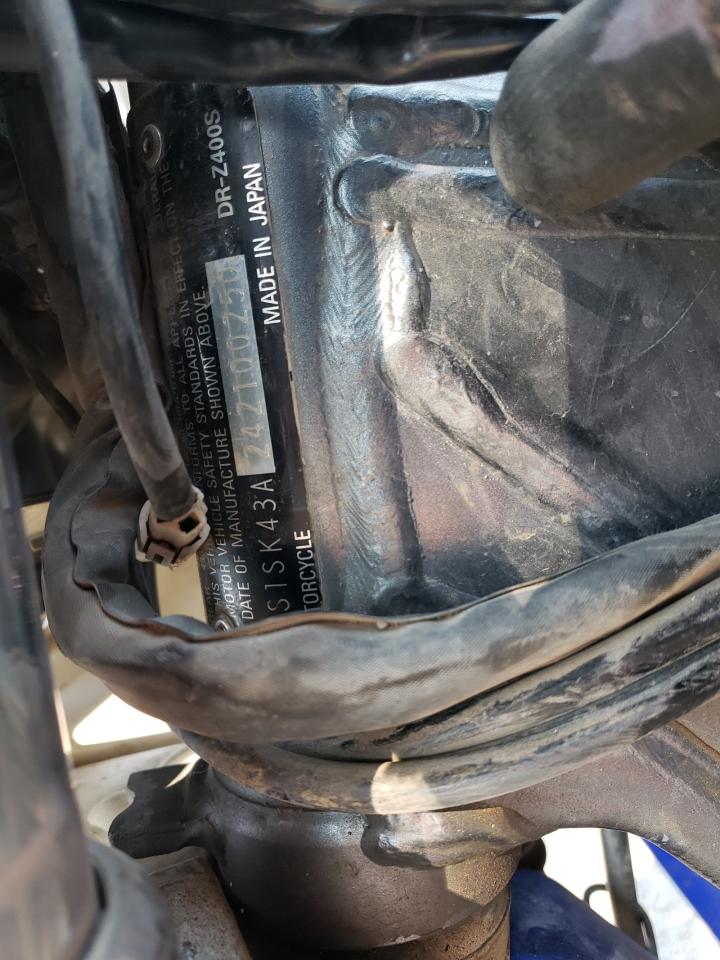 2004 Suzuki Dr-Z400 S VIN: JS1SK43A242100250 Lot: 63692574