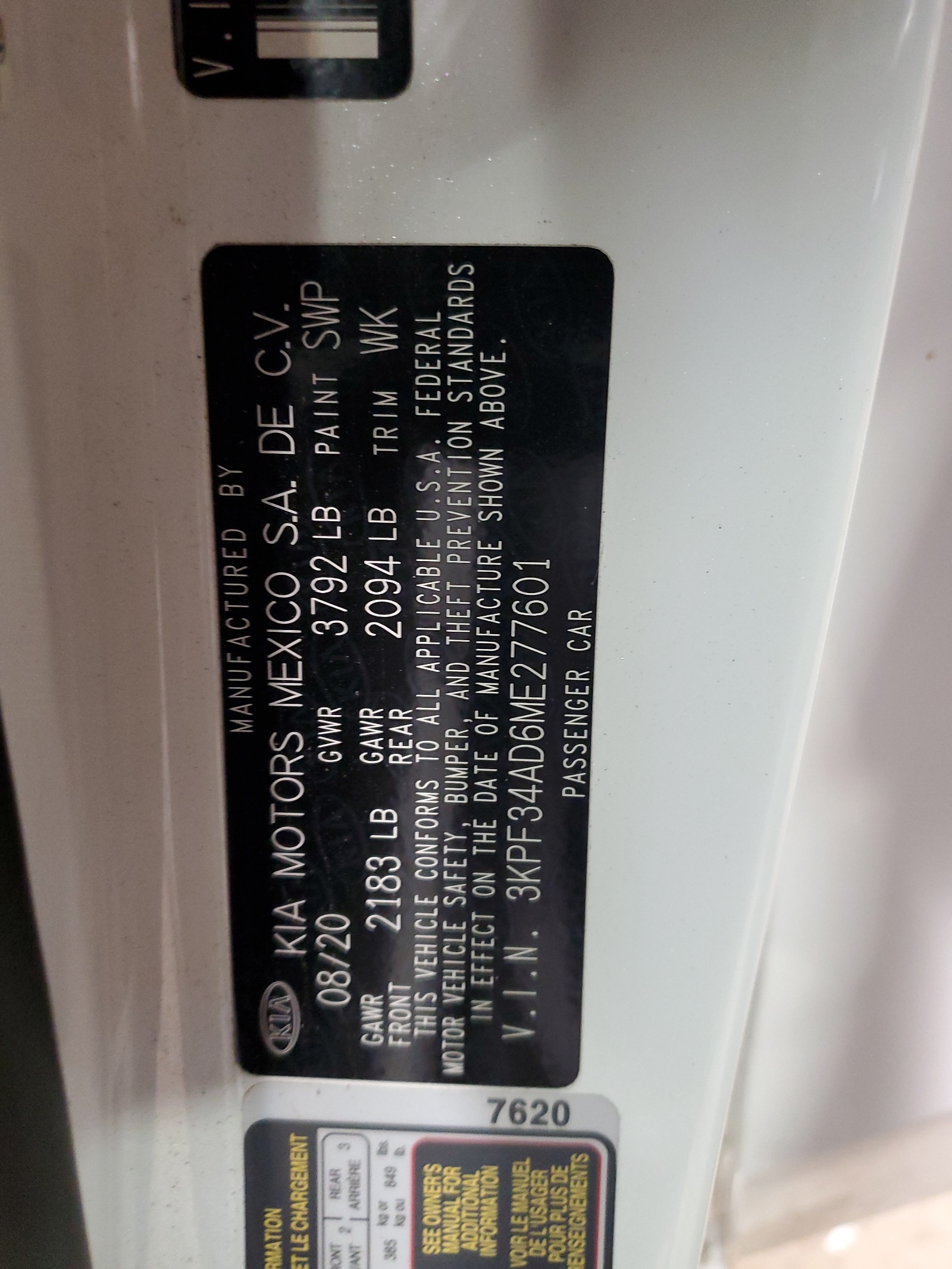 3KPF34AD6ME277601 2021 Kia Forte Gt Line