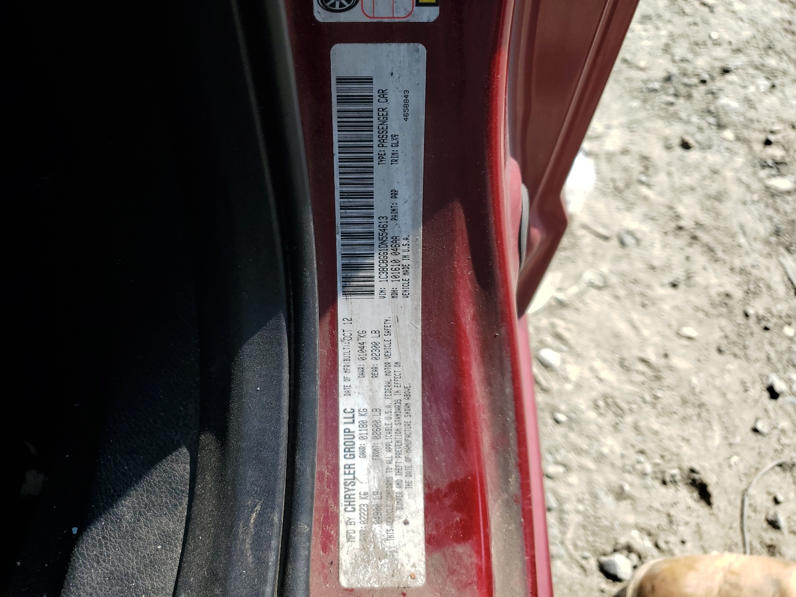 1C3BCBGG1DN554613 2013 Chrysler 200 S