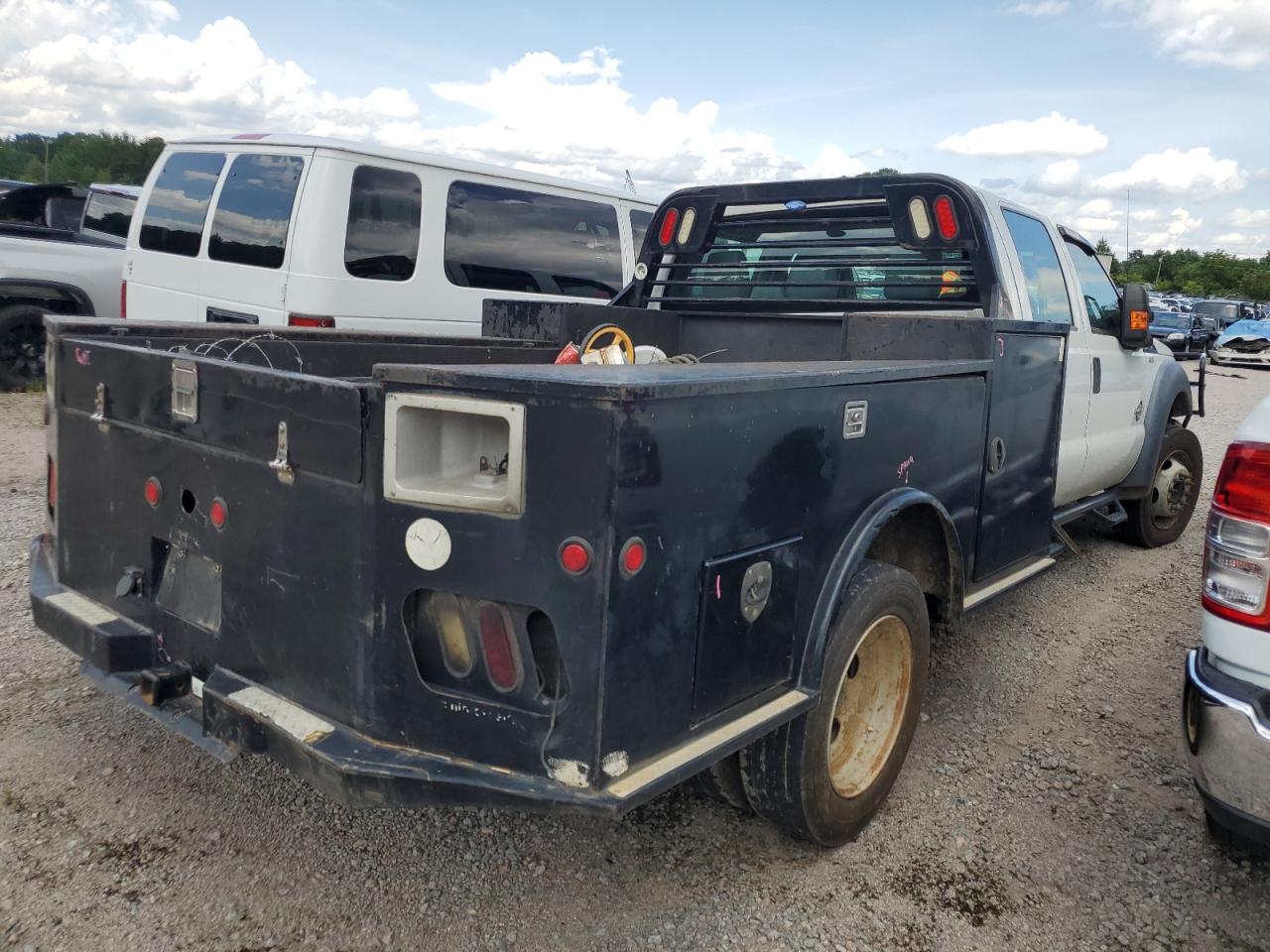 2015 Ford F550 Super Duty white pickup diesel 1FD0W5GT7FEA16683 photo #4