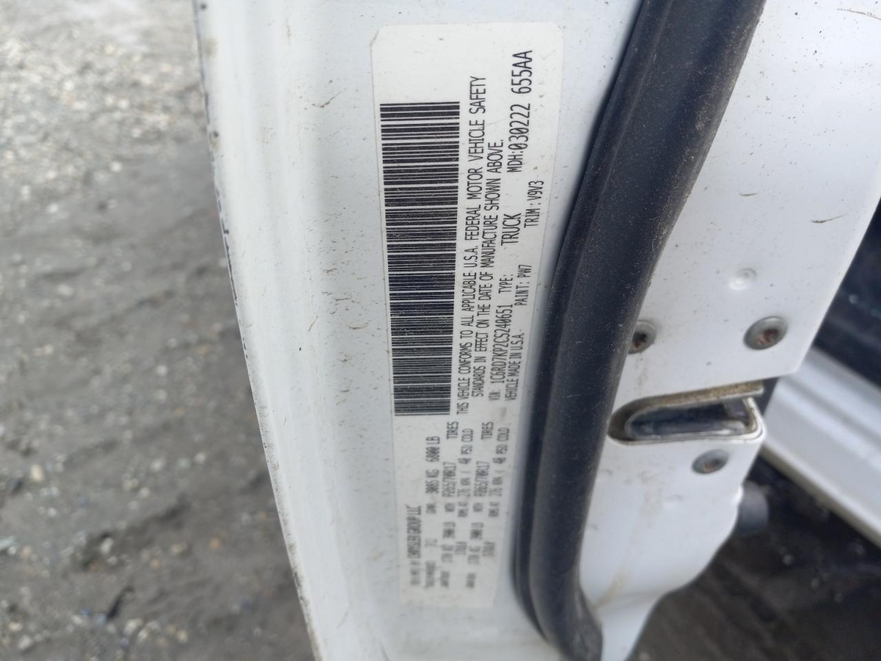 2012 Dodge Ram 1500 St VIN: 1C6RD7KP2CS240651 Lot: 65412804