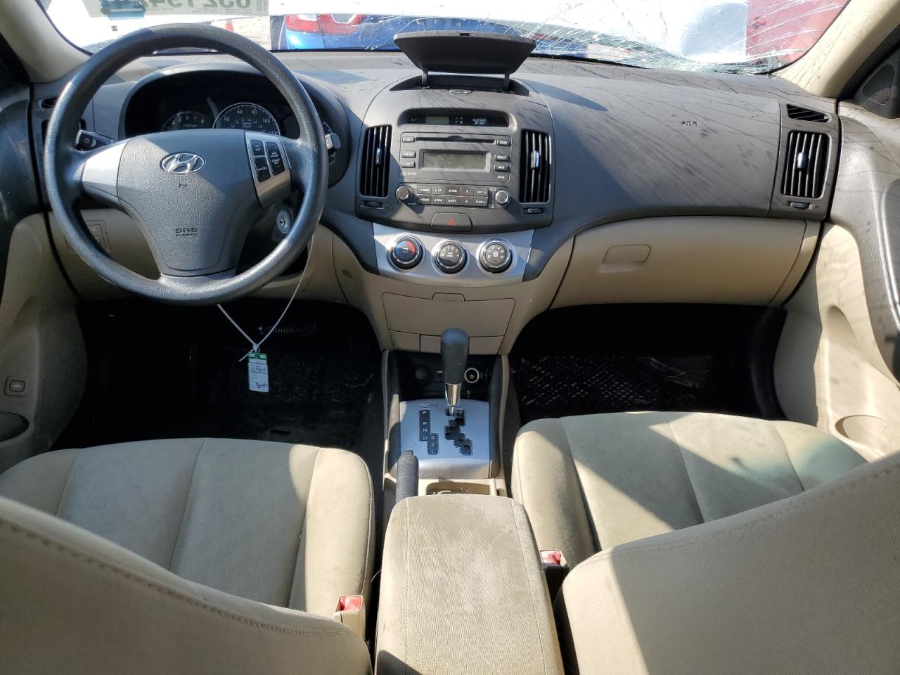 KMHDU4AD5AU017932 2010 Hyundai Elantra Blue