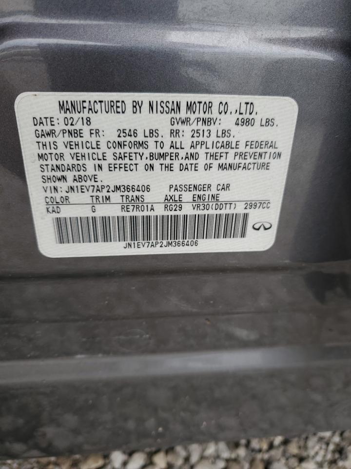 2018 Infiniti Q50 Luxe VIN: JN1EV7AP2JM366406 Lot: 63428514