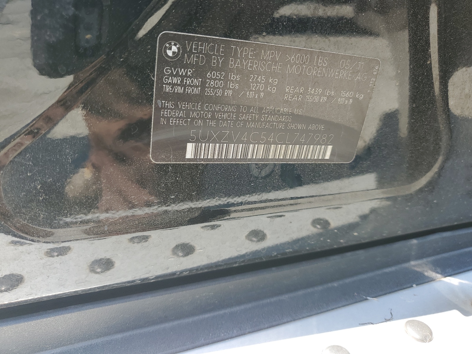 5UXZV4C54CL747982 2012 BMW X5 xDrive35I