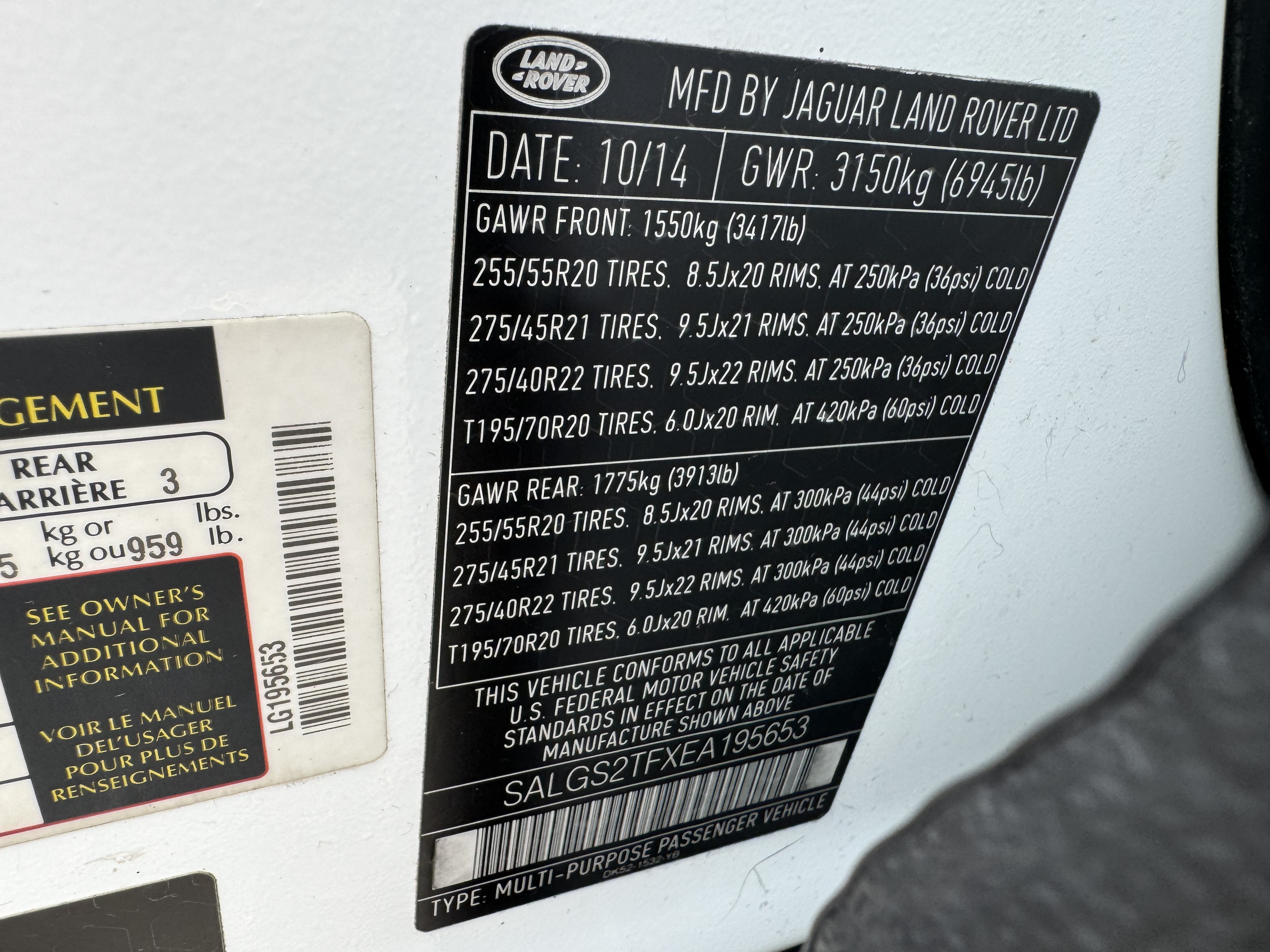 SALGS2TFXEA195653 2014 Land Rover Range Rover Supercharged