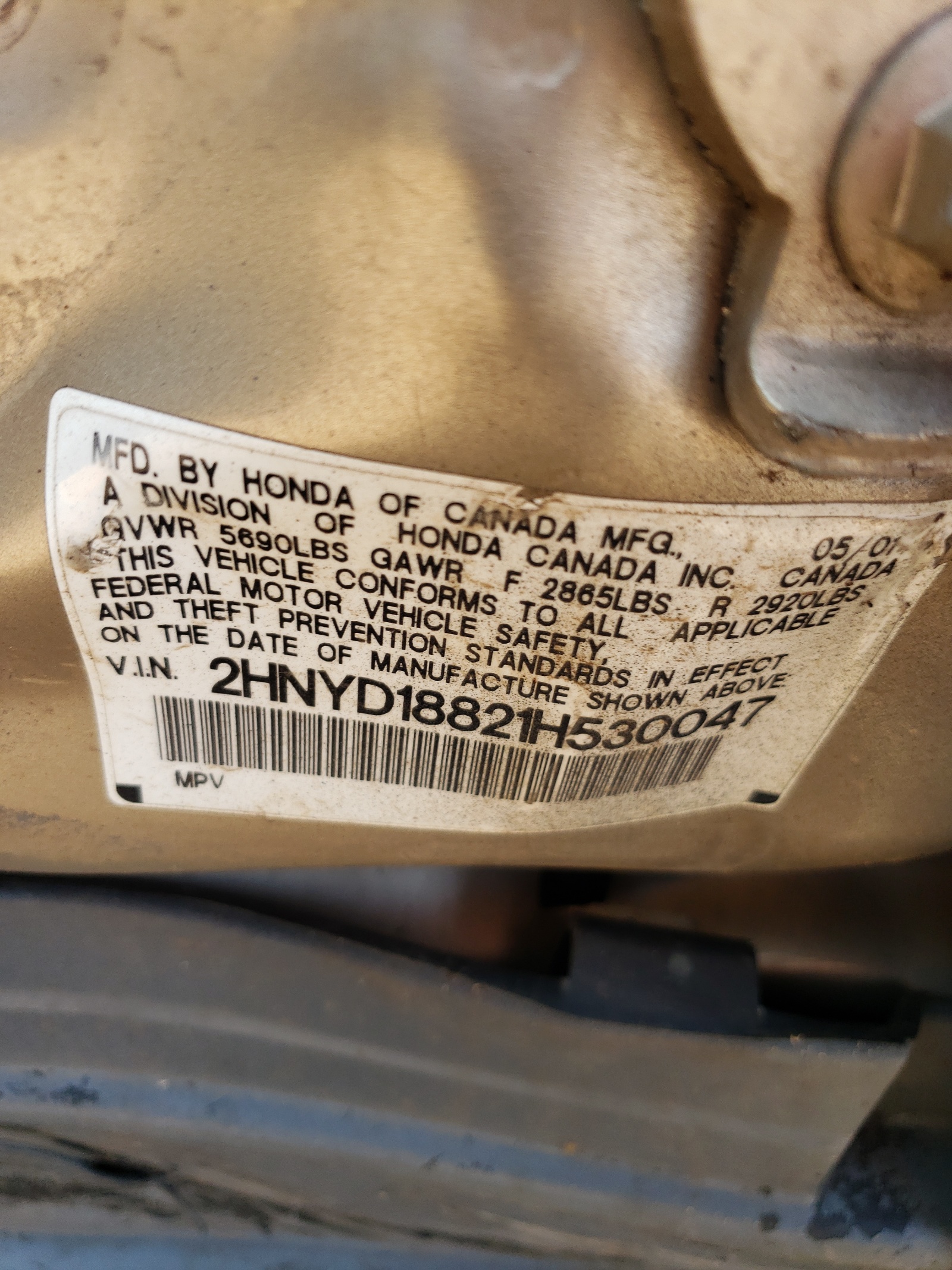 2HNYD18821H530047 2001 Acura Mdx Touring