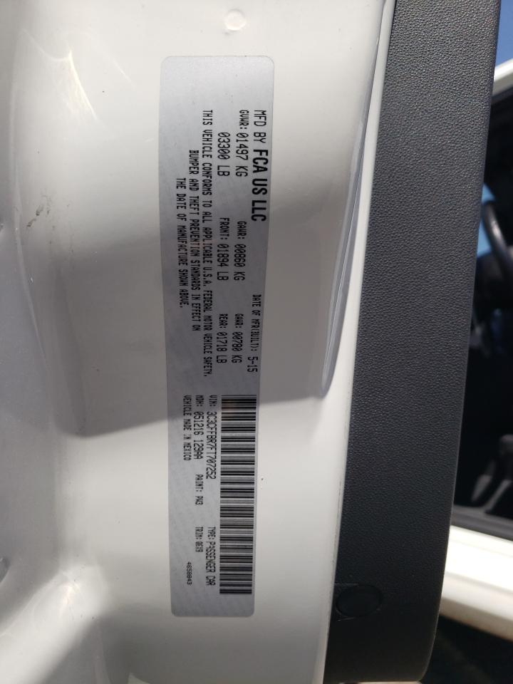 2015 Fiat 500 Sport VIN: 3C3CFFBR7FT707252 Lot: 63476274