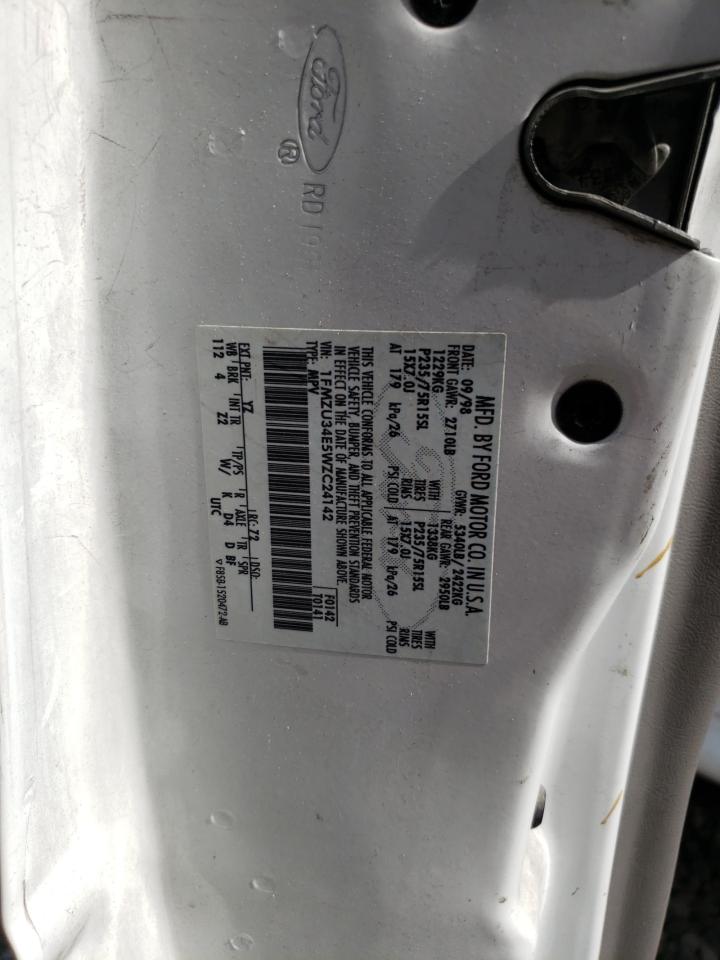 1998 Ford Explorer VIN: 1FMZU34E5WZC24142 Lot: 63558424