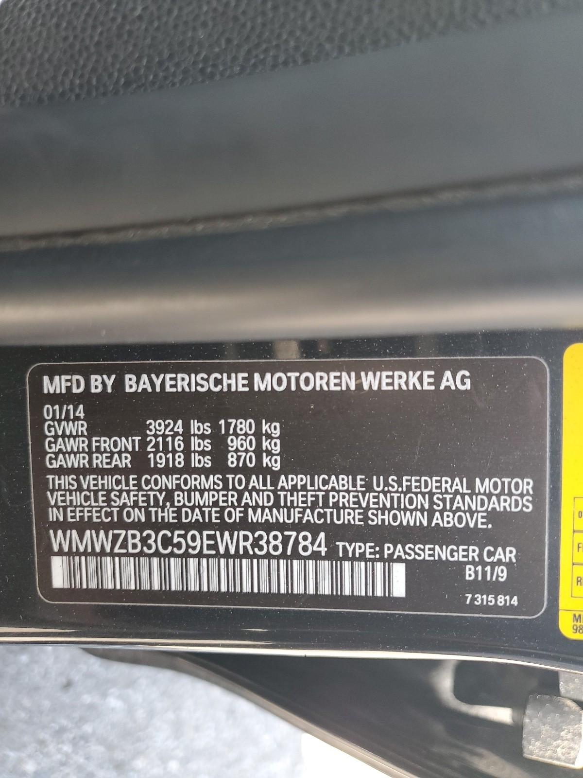 WMWZB3C59EWR38784 2014 Mini Cooper Countryman