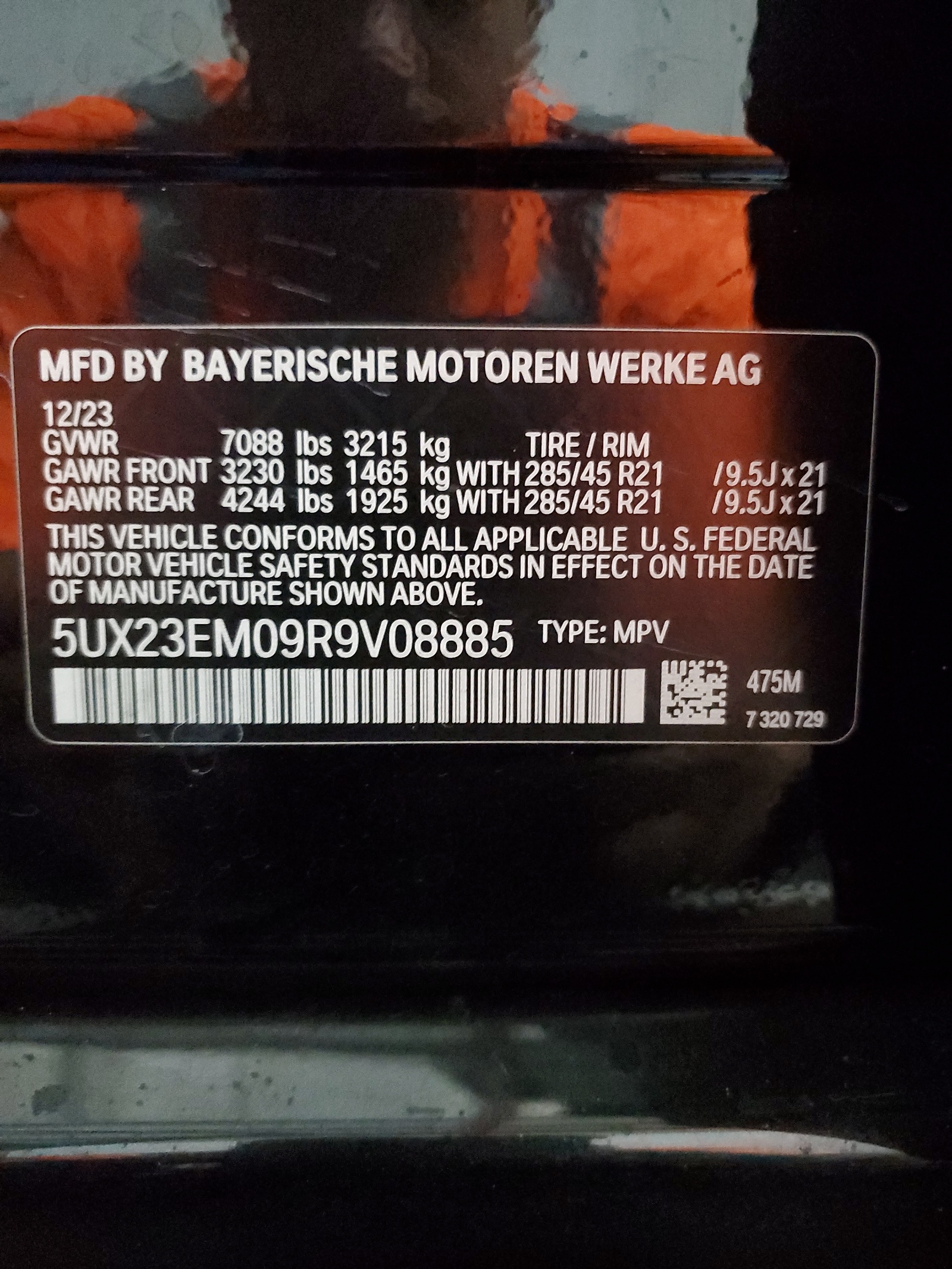 5UX23EM09R9V08885 2024 BMW X7 xDrive40I