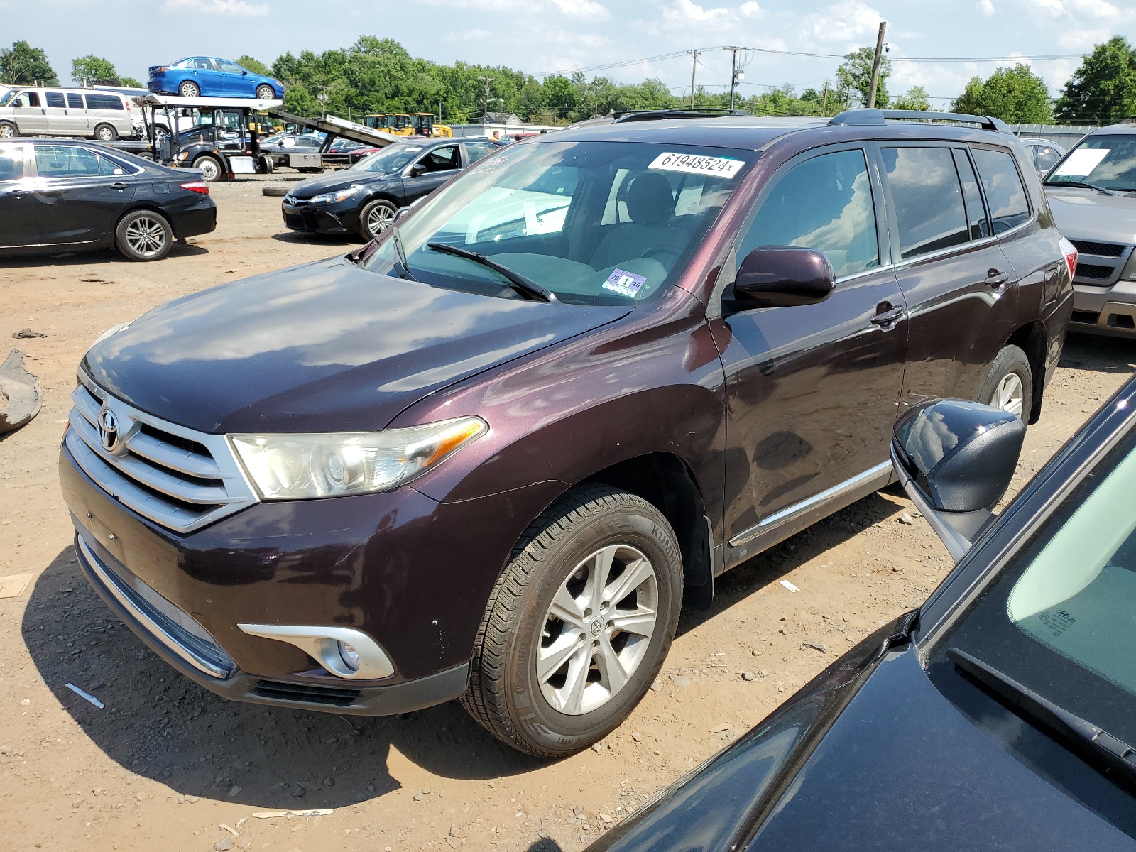 2013 Toyota Highlander Base vin: 5TDBK3EH7DS259056