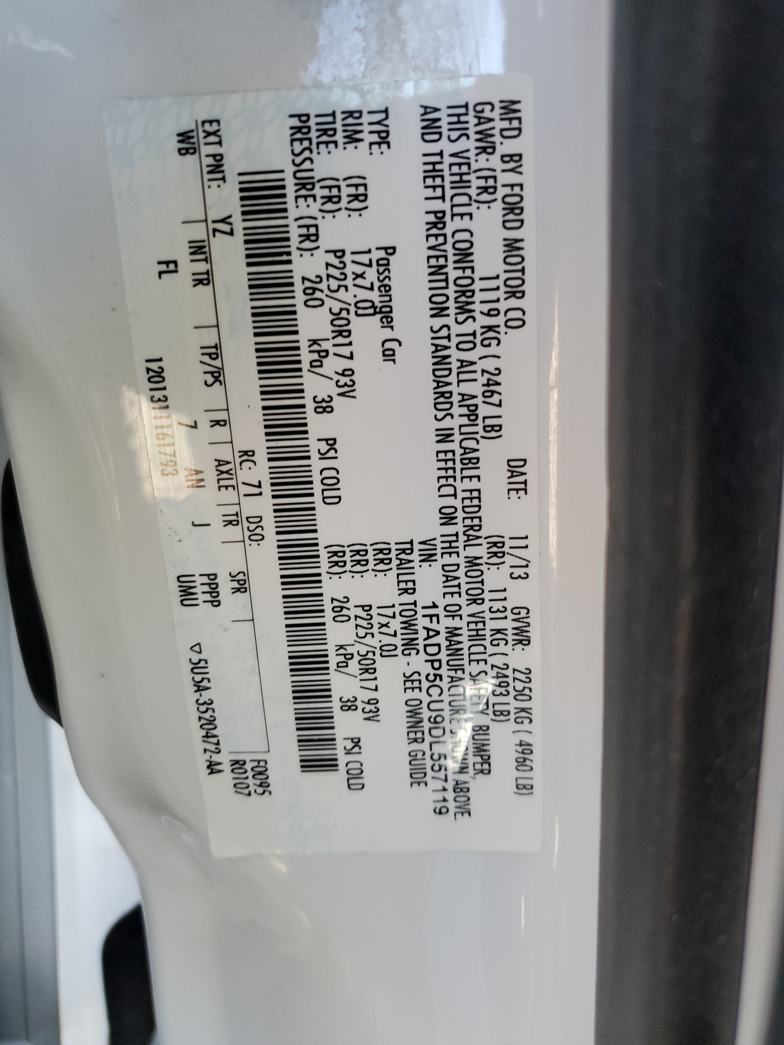 1FADP5CU9DL557119 2013 Ford C-Max Premium