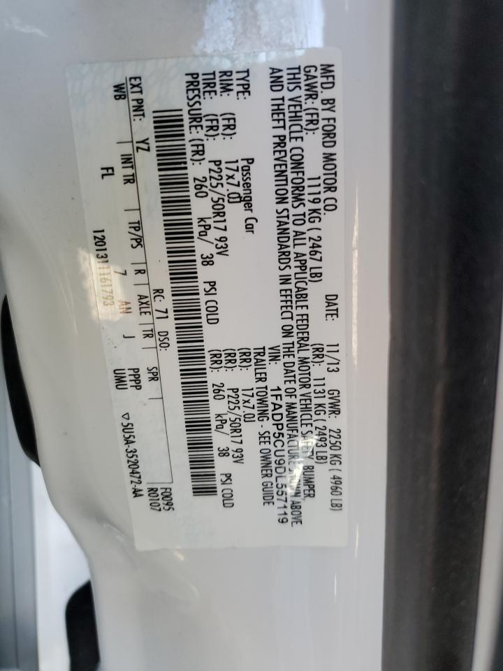 2013 Ford C-Max Premium VIN: 1FADP5CU9DL557119 Lot: 65280944