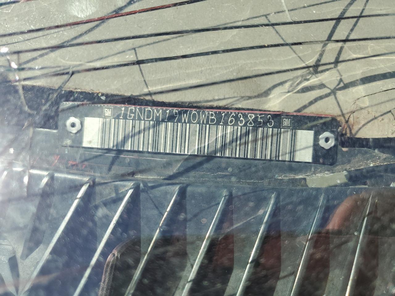 1998 Chevrolet Astro VIN: 1GNDM19W0WB163853 Lot: 63819594