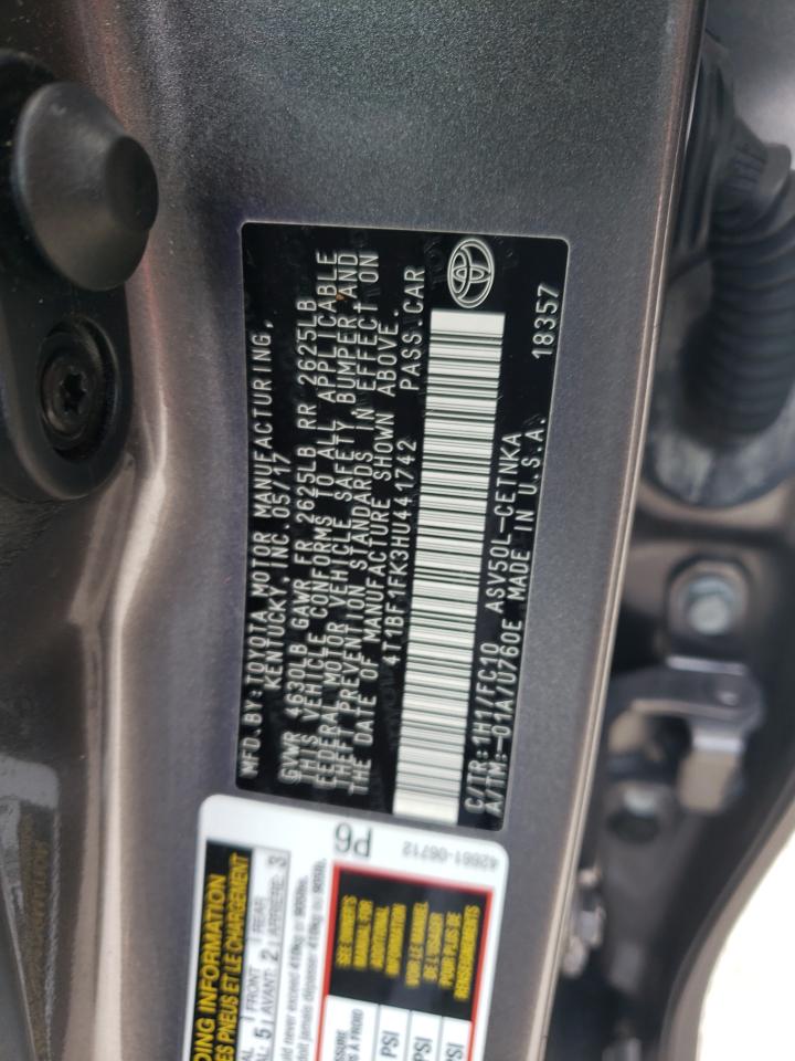 4T1BF1FK3HU441742 2017 Toyota Camry Le