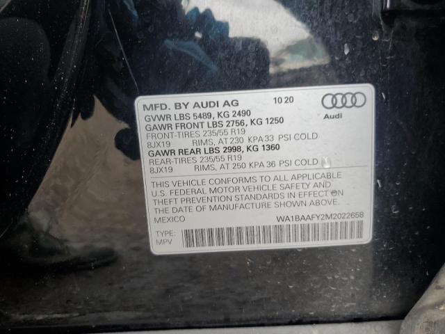 WA1BAAFY2M2022658 Audi Q5 PREMIUM 13