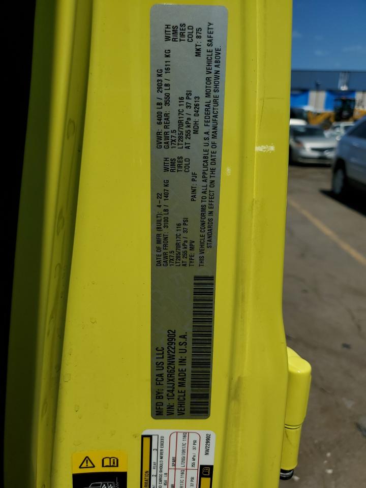 2022 Jeep Wrangler Unlimited Rubicon 4Xe VIN: 1C4JJXR62NW229902 Lot: 62812274