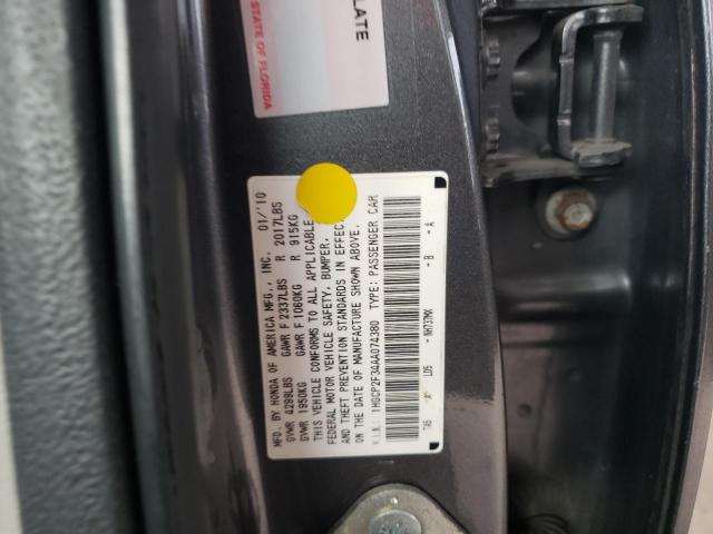 1HGCP2F34AA074380 | 2010 Honda accord lx