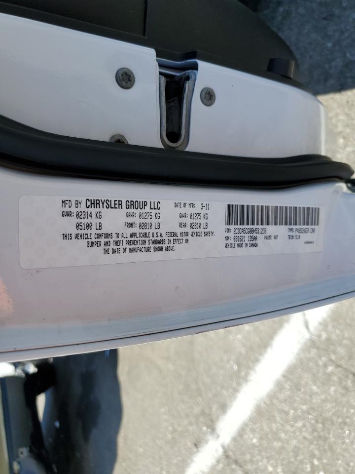 2011 Chrysler 300 Limited VIN: 2C3CA5CG8BH531238 Lot: 64269714