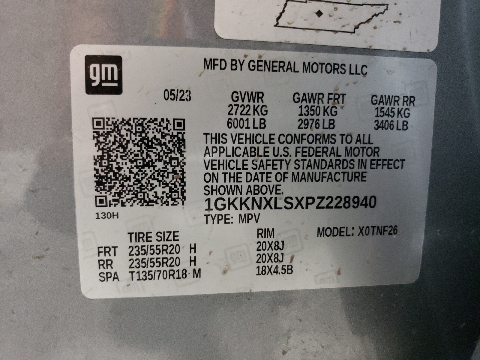 1GKKNXLSXPZ228940 2023 GMC Acadia Denali