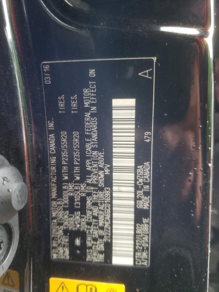 2016 Lexus Rx 350 VIN: 2T2ZZMCA6GC016983 Lot: 63423894