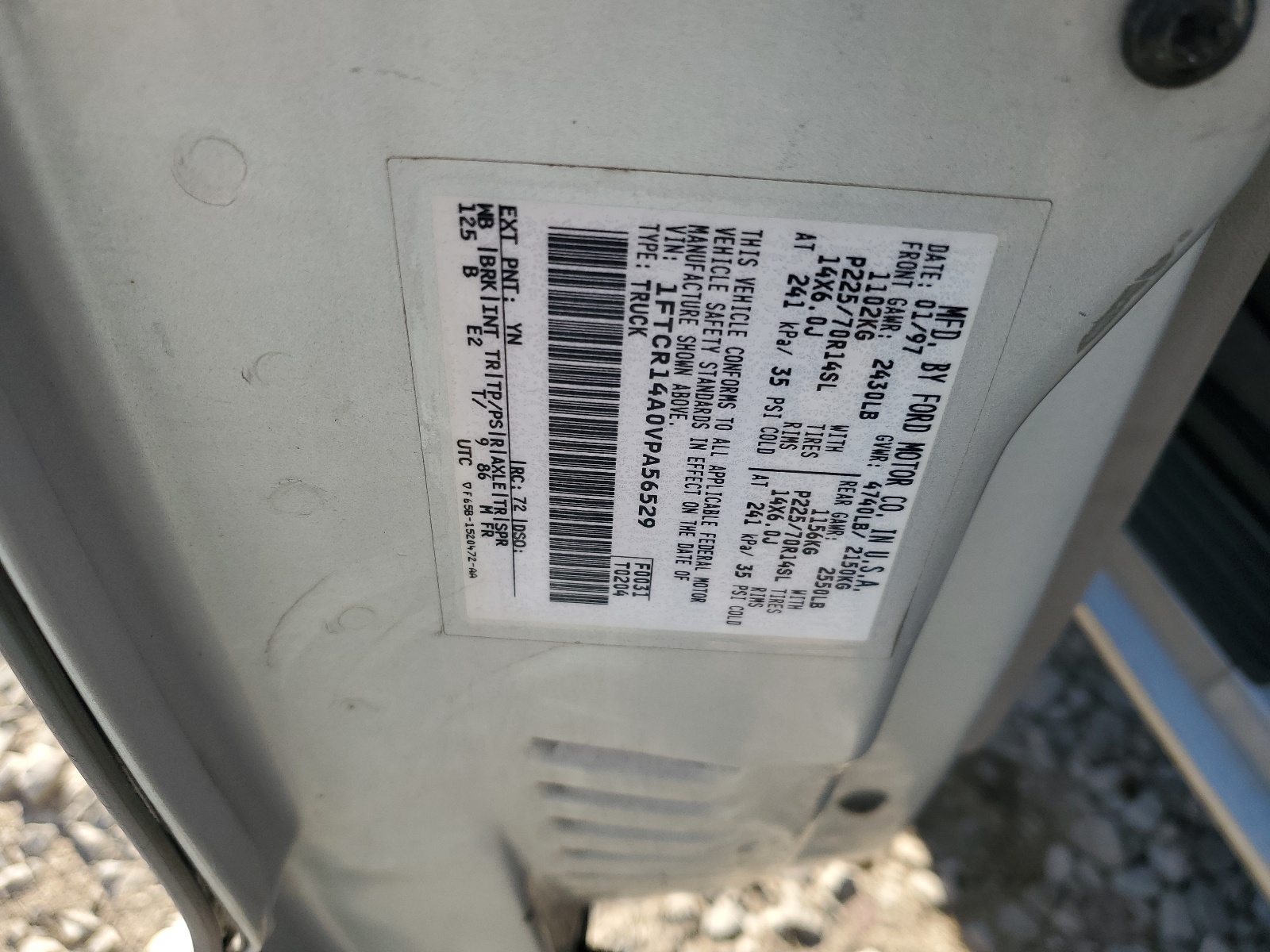 1FTCR14A0VPA56529 1997 Ford Ranger Super Cab