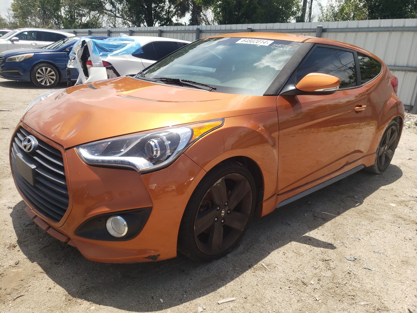 2013 Hyundai Veloster Turbo vin: KMHTC6AE7DU158556