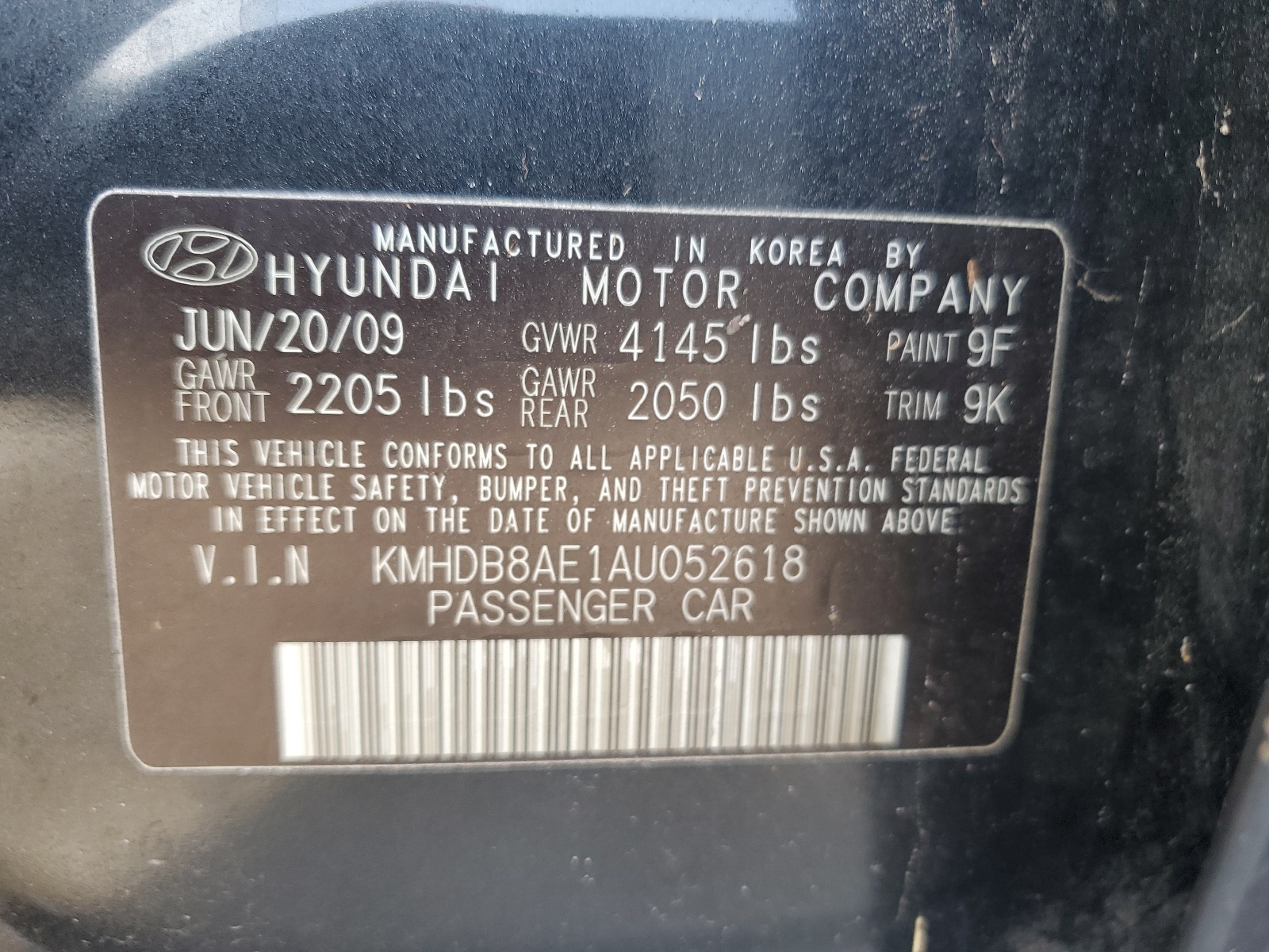 KMHDB8AE1AU052618 2010 Hyundai Elantra Touring Gls