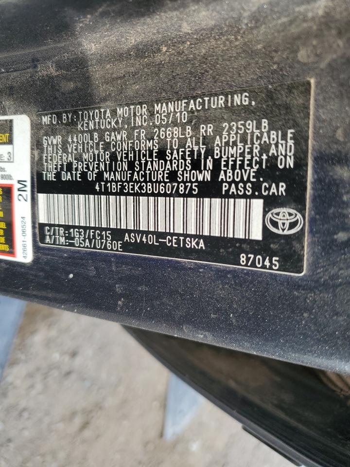 4T1BF3EK3BU607875 2011 Toyota Camry Base