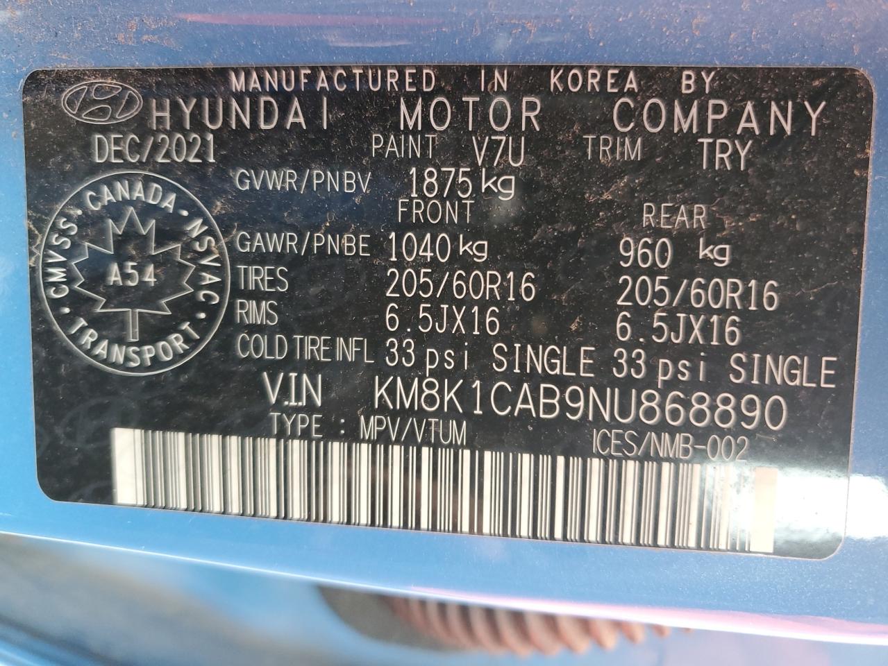 2022 Hyundai Kona - Image 13