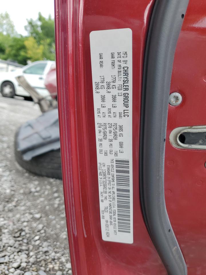 2013 Ram 1500 St VIN: 1C6RR7KT2DS602199 Lot: 63207504