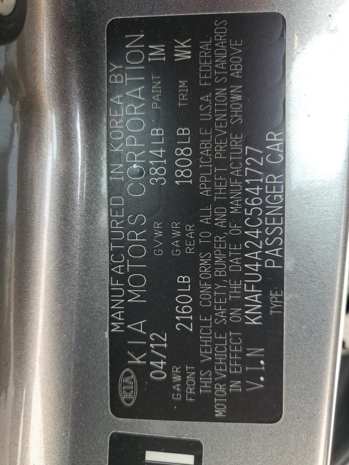 2012 Kia Forte Ex VIN: KNAFU4A24C5641727 Lot: 63239284