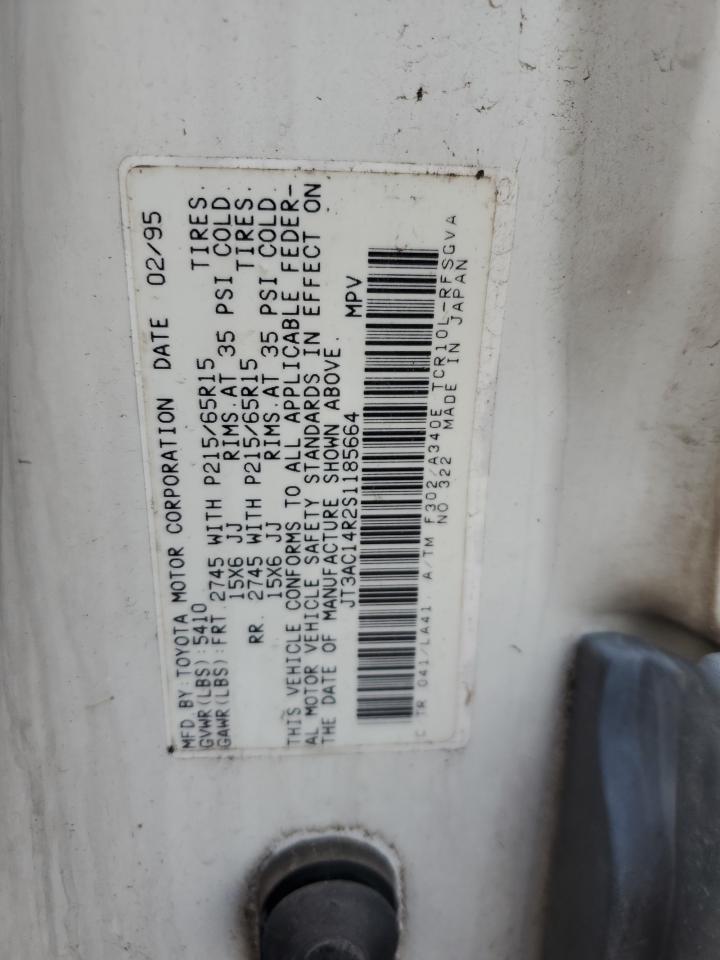 1995 Toyota Previa Le VIN: JT3AC14R2S1185664 Lot: 64665674