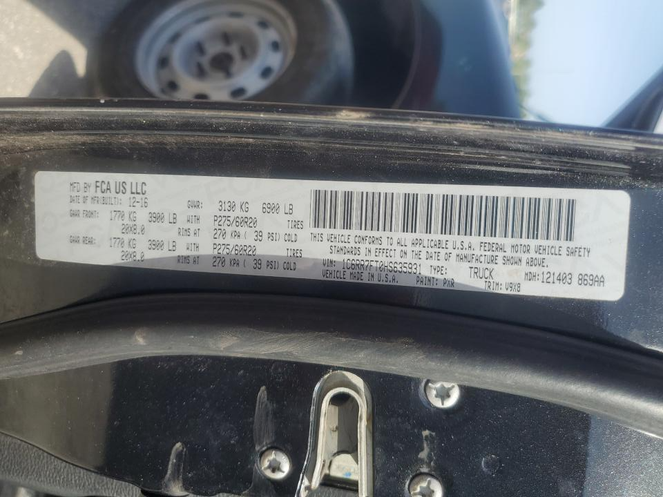 1C6RR7FT0HS635931 2017 Ram 1500 St