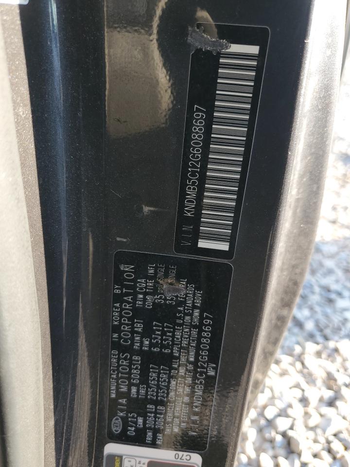 KNDMB5C12G6088697 2016 Kia Sedona Lx