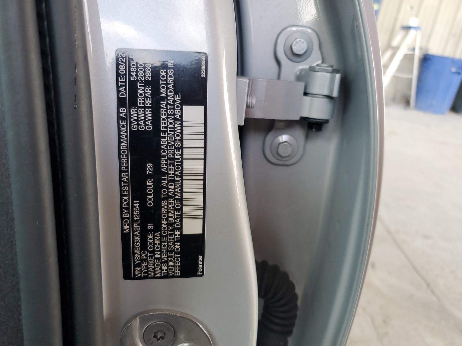 YSMEG3KA2PL125541 2023 Polestar 2