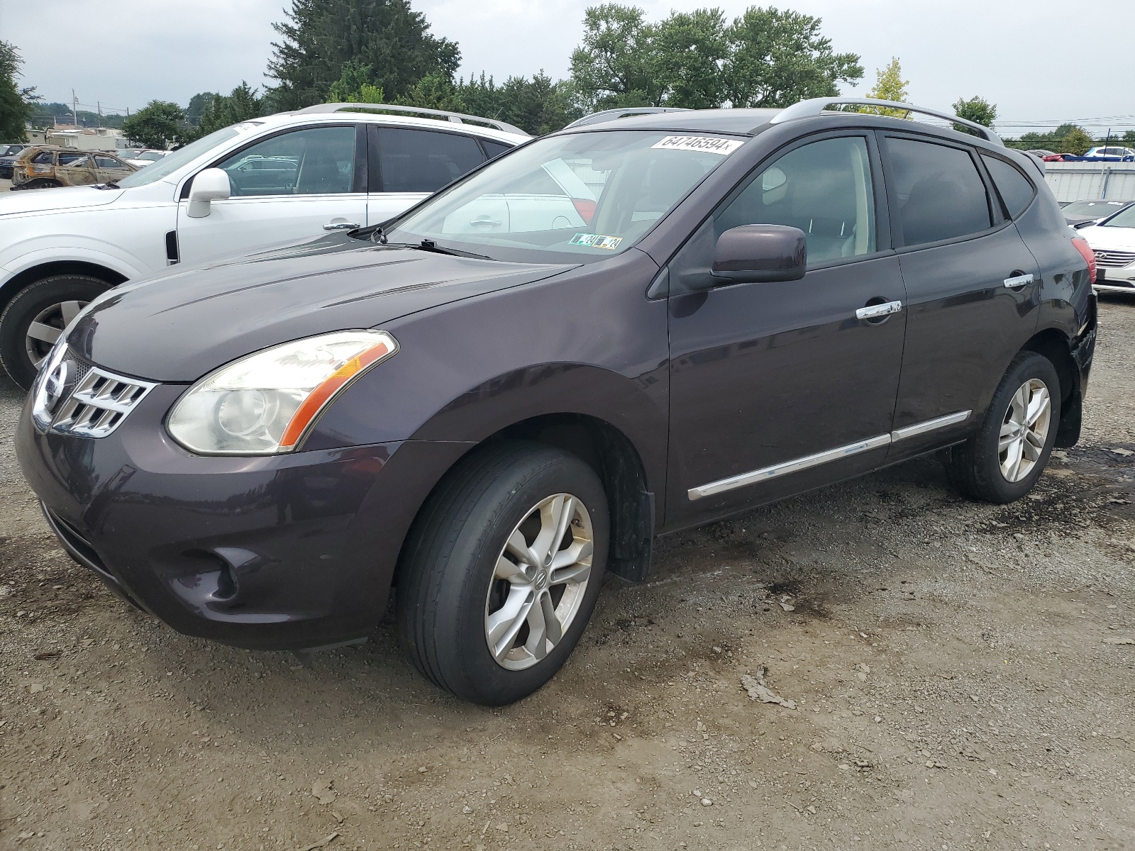 2012 Nissan Rogue S vin: JN8AS5MV2CW351905