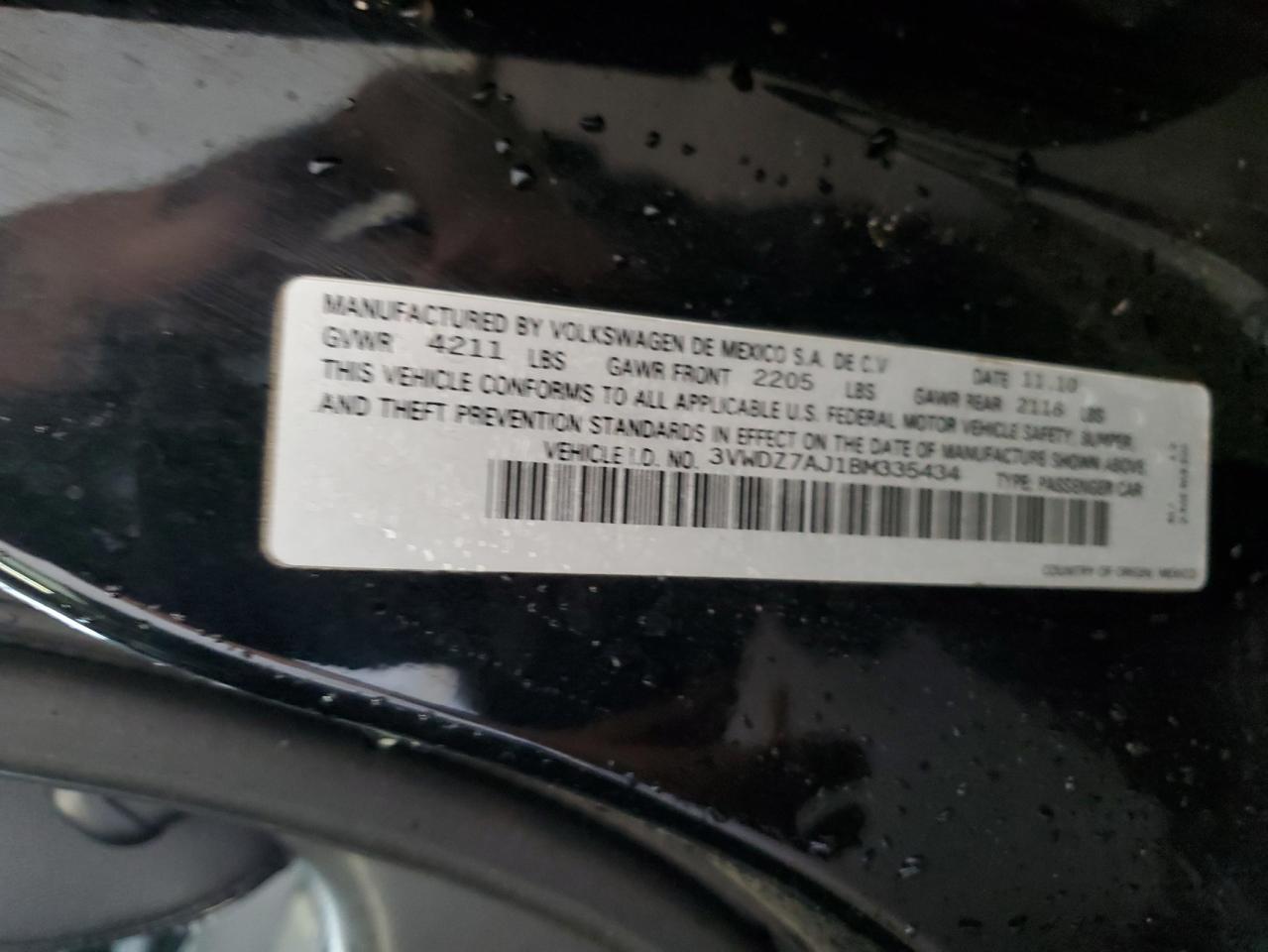 2021 Volkswagen Jetta Se VIN: 3VWDZ7AJ1BM335434 Lot: 61923584