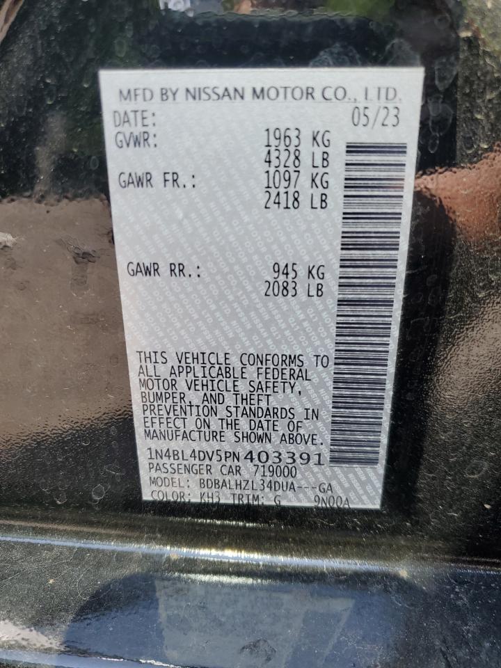 1N4BL4DV5PN403391 2023 Nissan Altima Sv