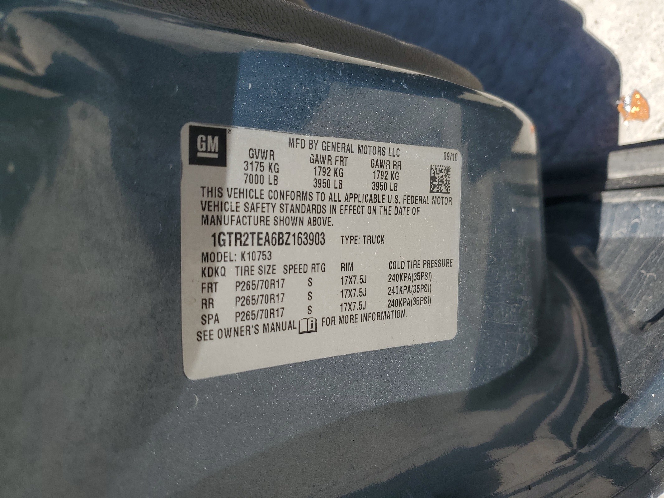 1GTR2TEA6BZ163903 2011 GMC Sierra K1500