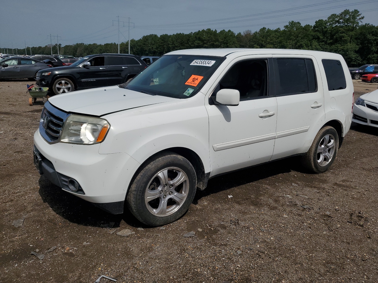 2013 Honda Pilot Ex vin: 5FNYF3H47DB013572