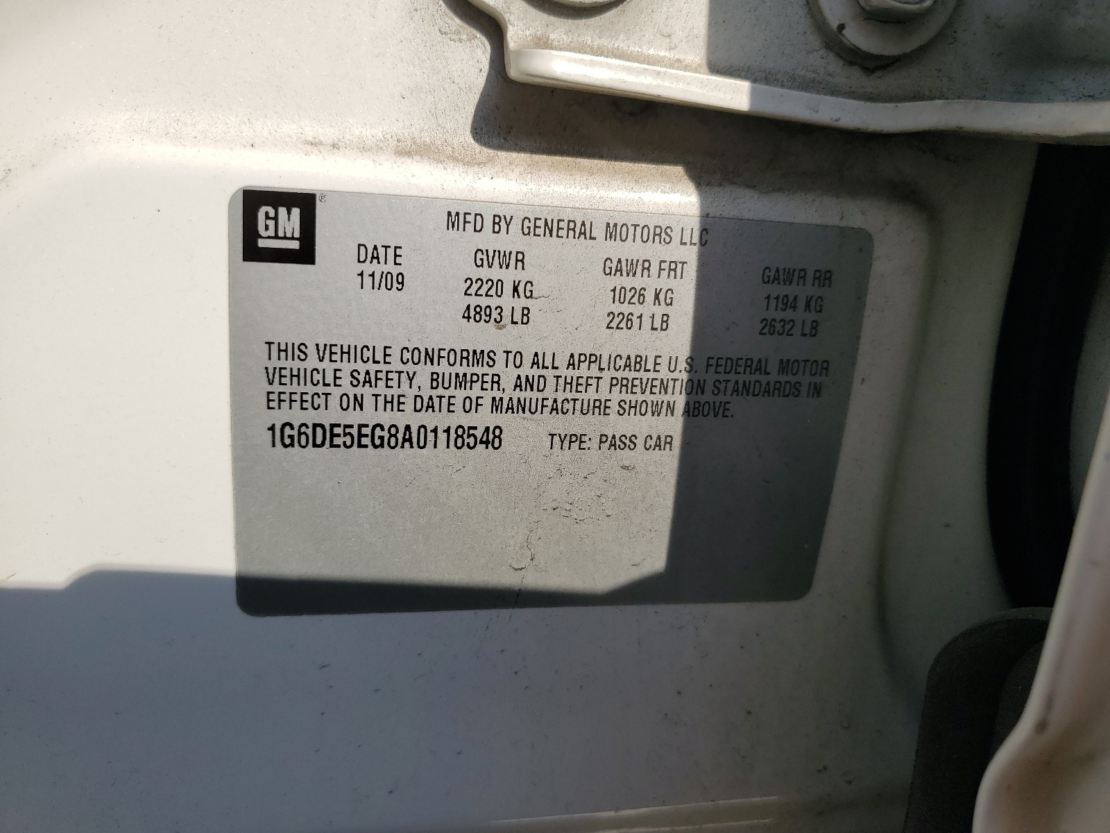 1G6DE5EG8A0118548 2010 Cadillac Cts Luxury Collection